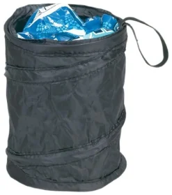 Hopkins Go Gear Pop-Up Trash Can, 2-Piece Pack (TRASH-BLA-2PK)