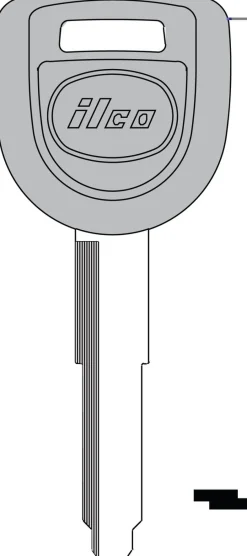 Ilco MAZ2-4R-PT Mazda Transponder Key