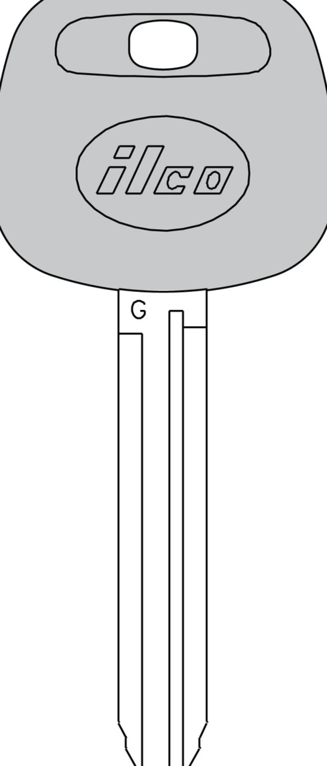 Ilco TOY44G-PT Toyota G Transponder Key