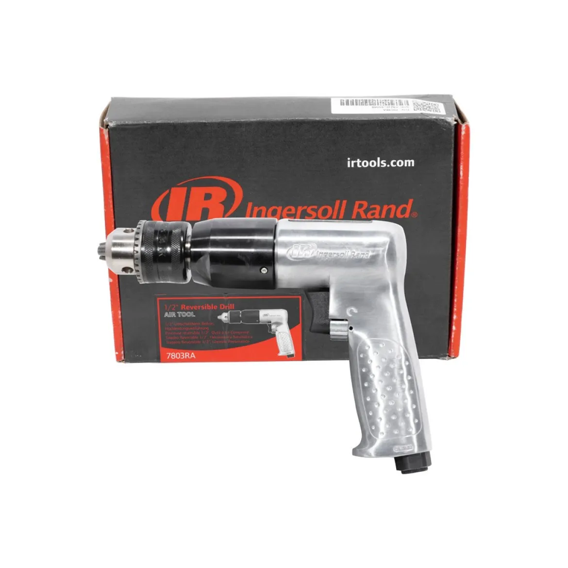 Ingersoll Rand Air Drill 1/2" Reversible 0.5 hp Motor Keyed Chuck (7803RA)
