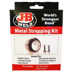 JB Weld 37990 Exhaust Clamp Metal Strapping Kit inc 5ft strap 2 bolts & nuts