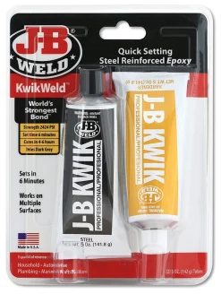 JB Weld 8271 KwikWeld Pro Size (2) 5 Oz Twin Tubes