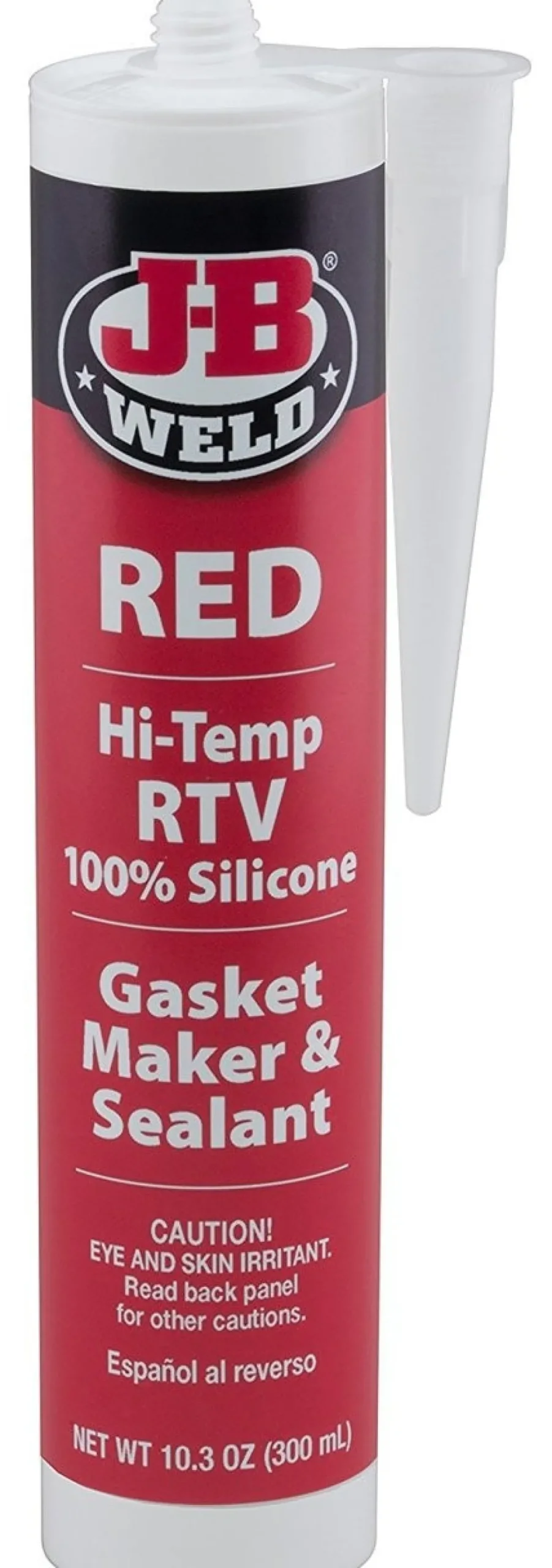 JB Weld 31914 Red High Temperature RTV Silicone Gasket Maker and Sealant 10.3 oz
