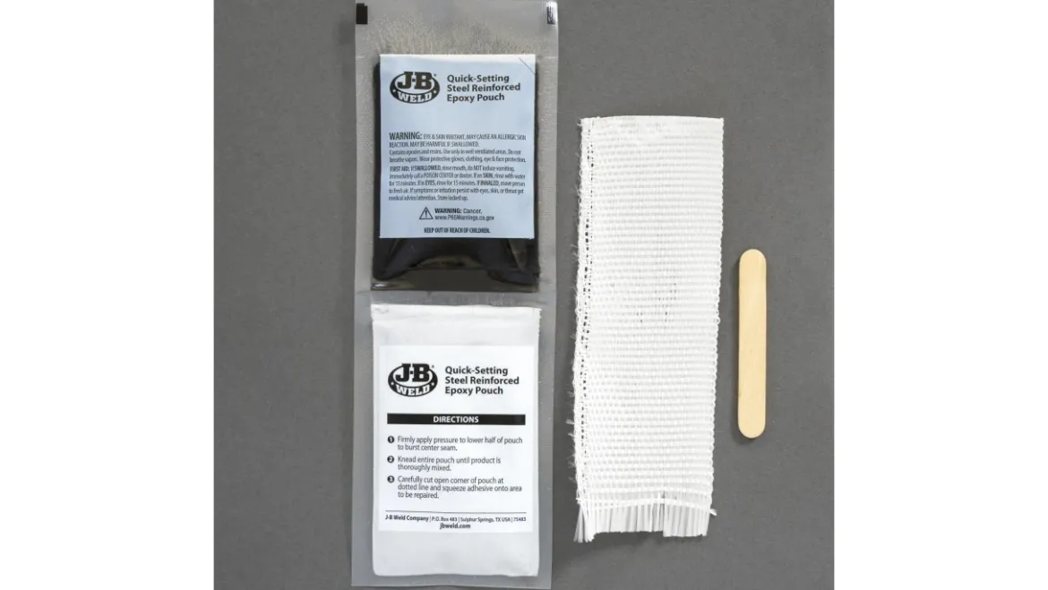 JB Weld Metal Fuel Tank Repair Kit, Gray (2110)