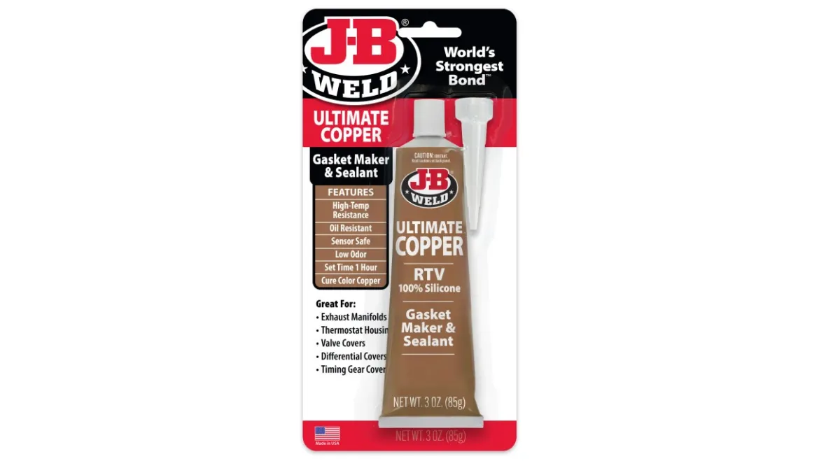 JB Weld Ultimate Copper High Temperature Rtv Silicone Gasket Maker And Sealant - 3 Oz. - Copper (32325)
