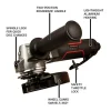Jet 505451 JAT-451, 5-Inch Pneumatic Angle Grinder