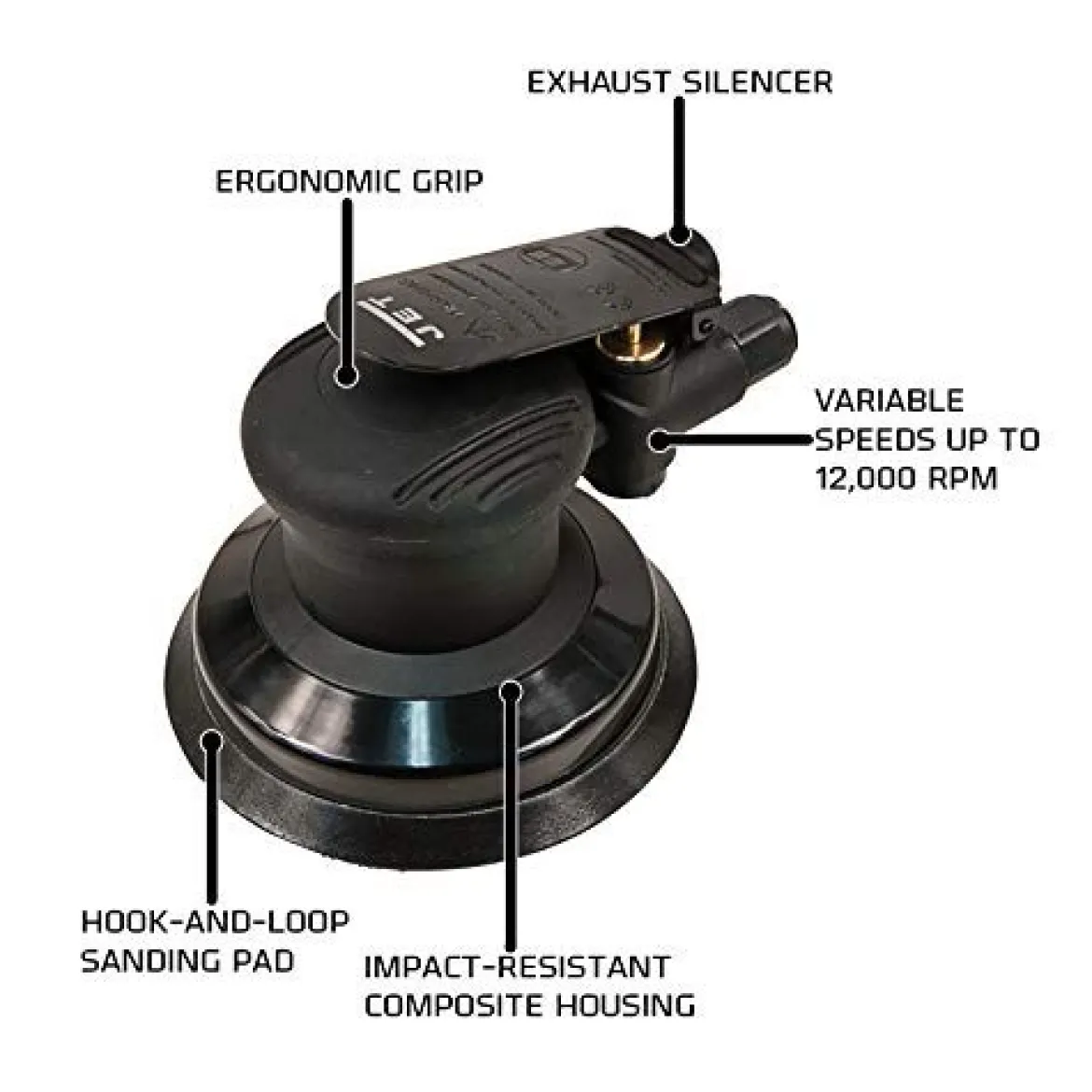 Jet 505730 JAT-730, 5-Inch Random Orbital Palm Sander