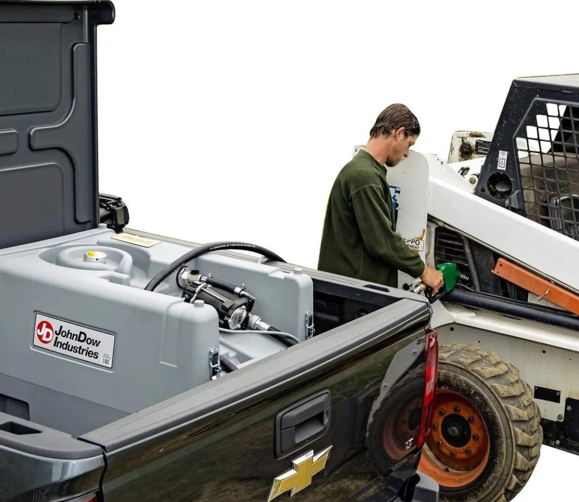 John Dow 58 Gallon Diesel Auxiliary Fuel Tank with 12V Pump and Nozzle (AFT58)