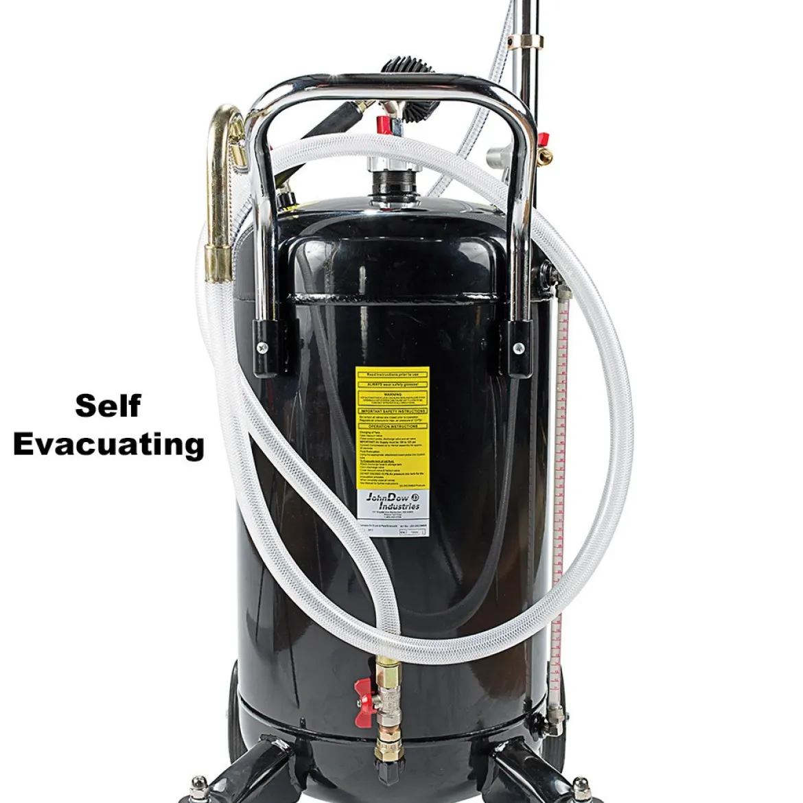 John Dow 20-Gallon Fluid Evacuator & Oil Drain with Bowl (JDI-20COMBO-B)