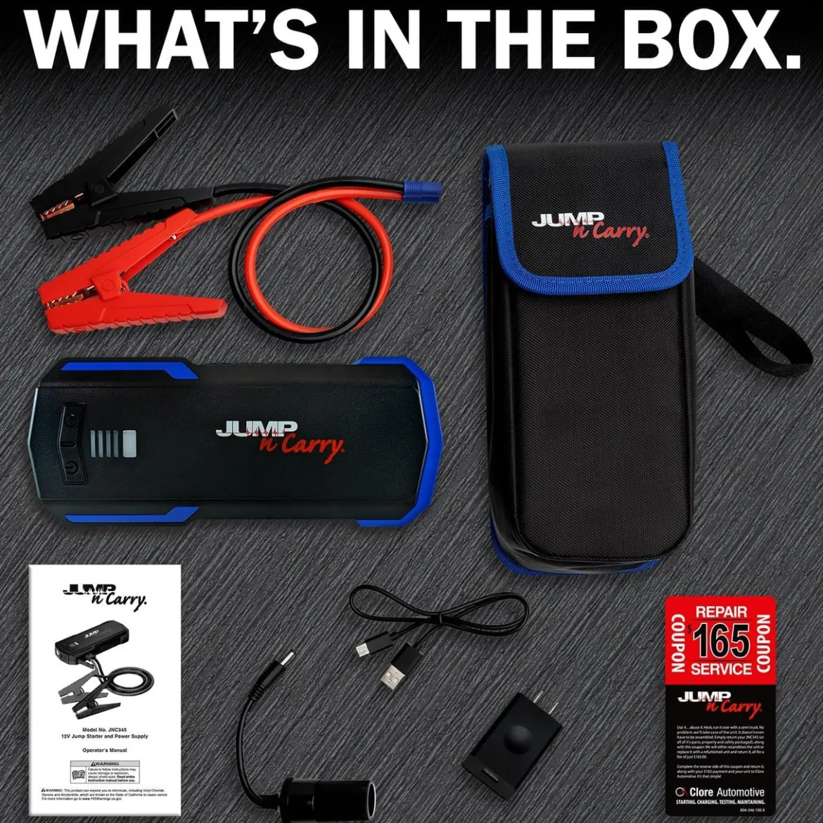 Jump-N-Carry 550 Start Assist Amp 12V Lithium Jumpstarter (JNC345)