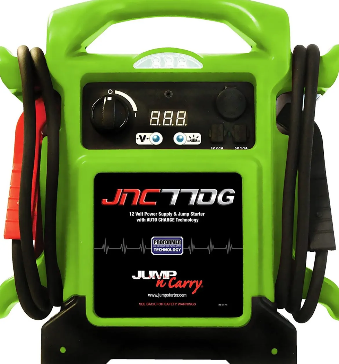 Jump-N-Carry JNC770G 1700 Peak Amp Premium 12 Volt Jump Starter