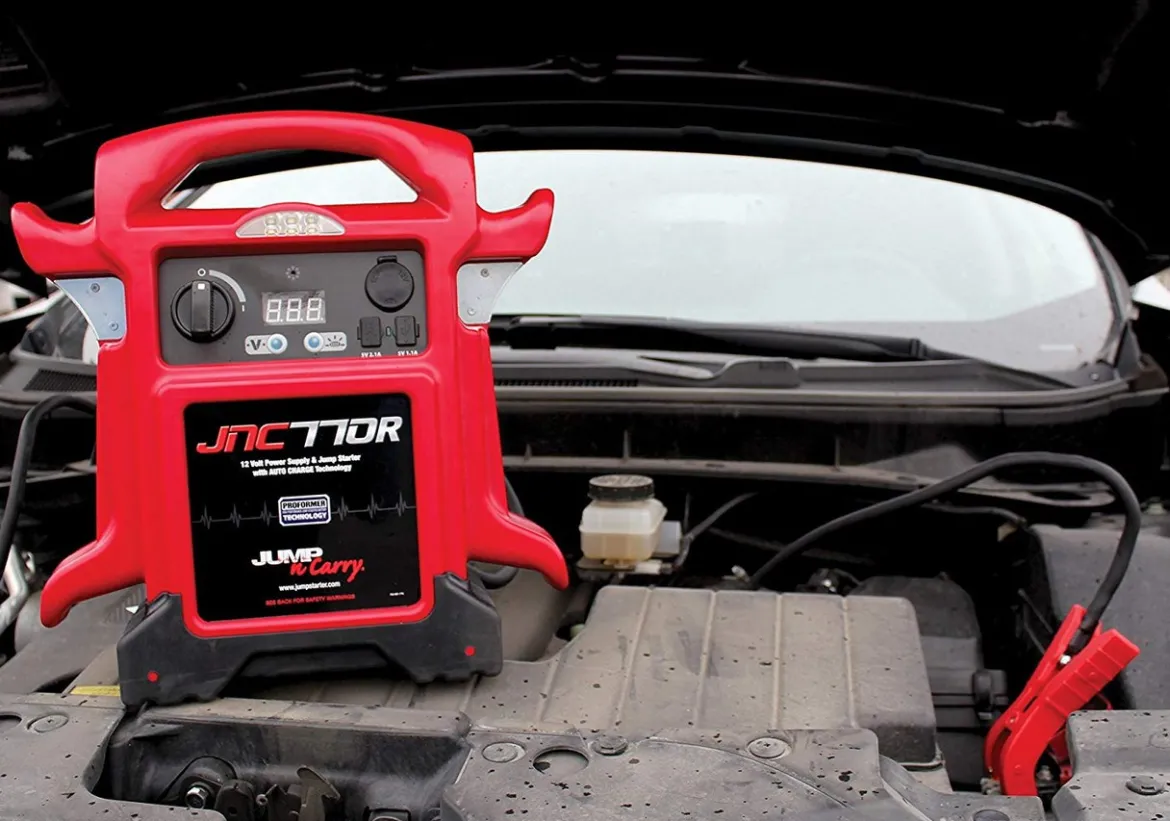 Jump-N-Carry JNC770R 1700 Peak Amp Premium 12-Volt Jump Starter - Red