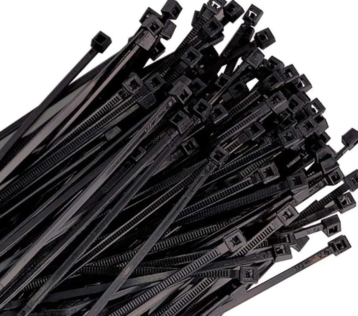 K Tool 14" Black Cable Ties 120 lb Tensile Strength 100-Pack (78145-3)