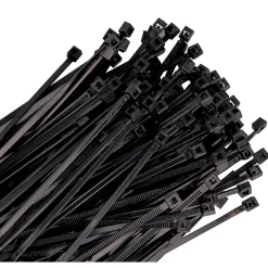 K Tool Cable Zip Tie – Black 7", 50 Lb Tensile Strength, 100 Pack (78070)