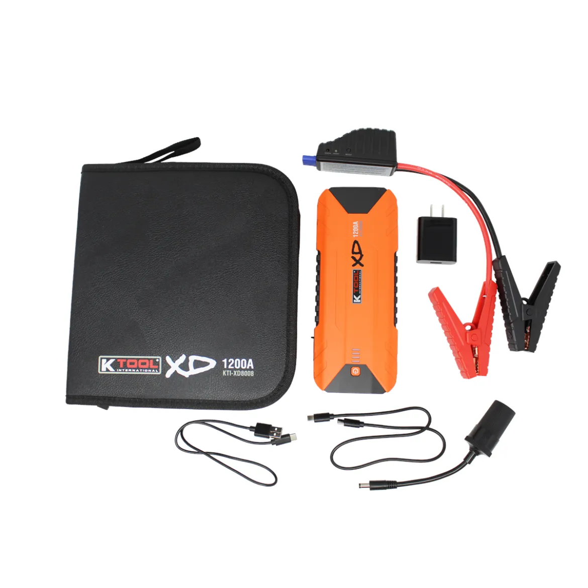 K Tool Compact Jump Starter 1200 Amp 12V 16000mAh (CED8009-ISN)