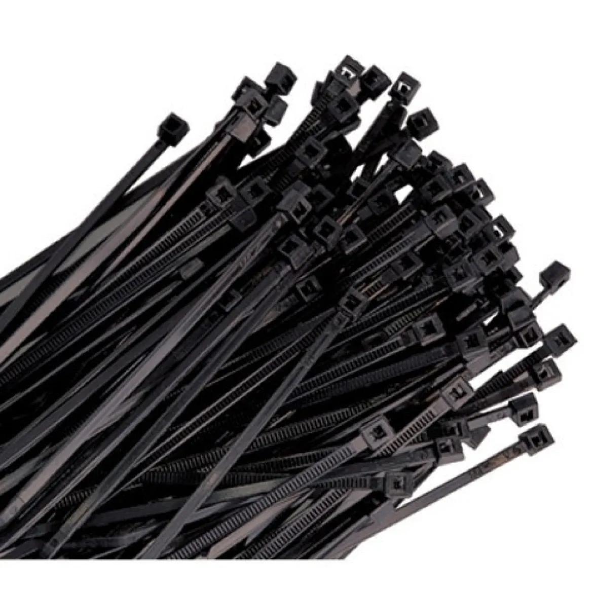 K Tool International 4" Black Nylon Zip Ties 18 lb 100/Pk (78040)