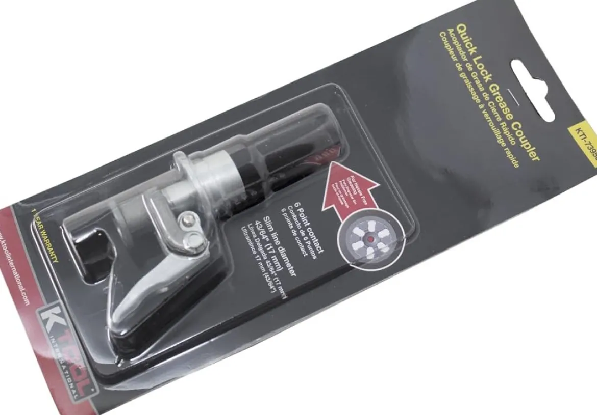K Tool International Quick Locking Grease Coupler 1/8″ NPT (73956)