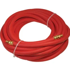 K Tool International Rubber Air Hose 25ft 3/8" ID 1/4" NPT Fittings (72025)