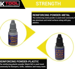 K Tool Q‑Bond Ultra Strong Adhesive Kit, 10‑Pc (90003)