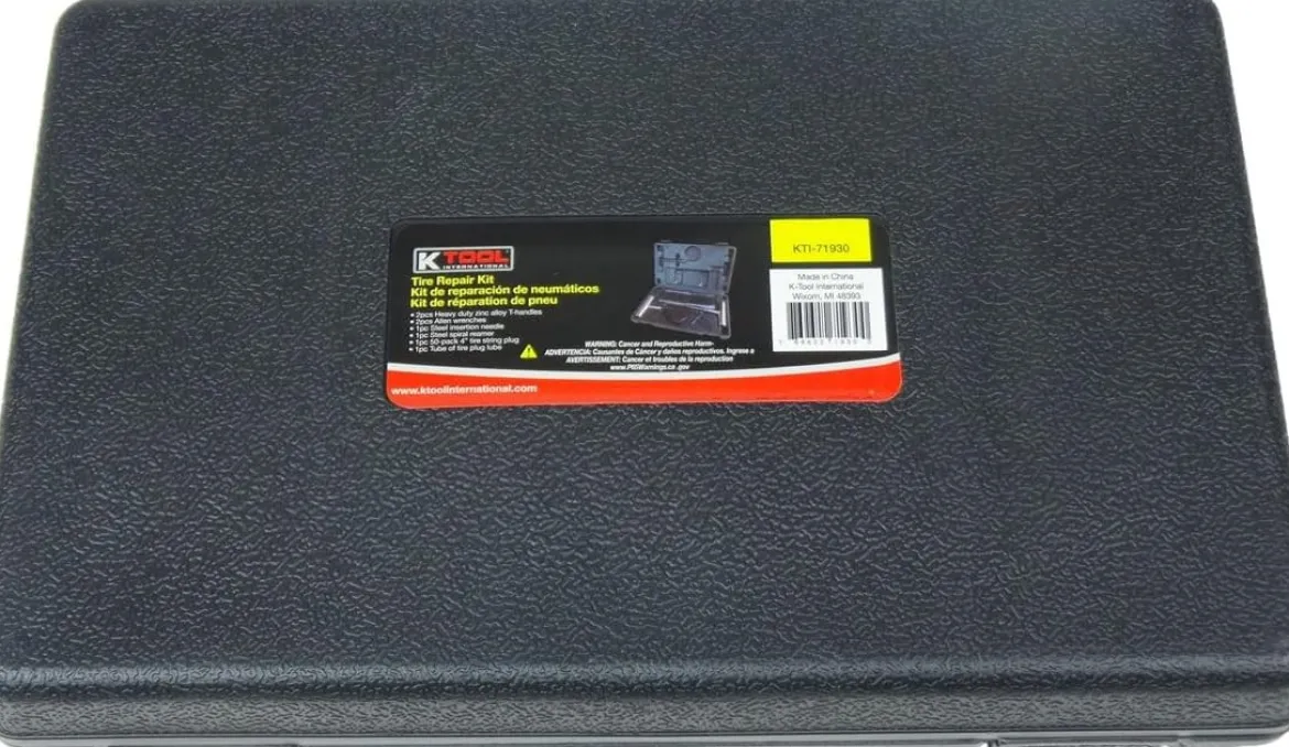 K Tool Tire Repair Kit with T-Handles and 50 Strips (71930)