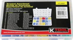 K Tool Wire Terminal Kit 360-Piece PVC Sleeve Assortment (00087)