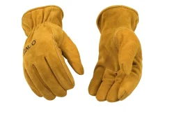 Kinco Lined Large Premium Suede Cowhide Driver Gloves (50RL-L)