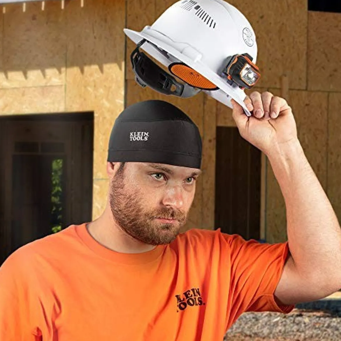 Klein Tools 60181 Cooling Helmet Liner, Under Hard Hat Cap with Mesh Fabric