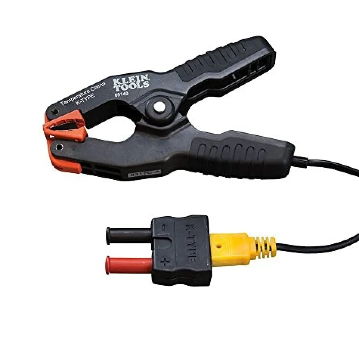 Klein Tools 69140 K-Type Thermometer, Pipe Temperature Clamp for HVAC