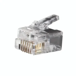 Klein Tools VDV826-600 Modular Telephone Plugs RJ11 6P6C, 25-Pack
