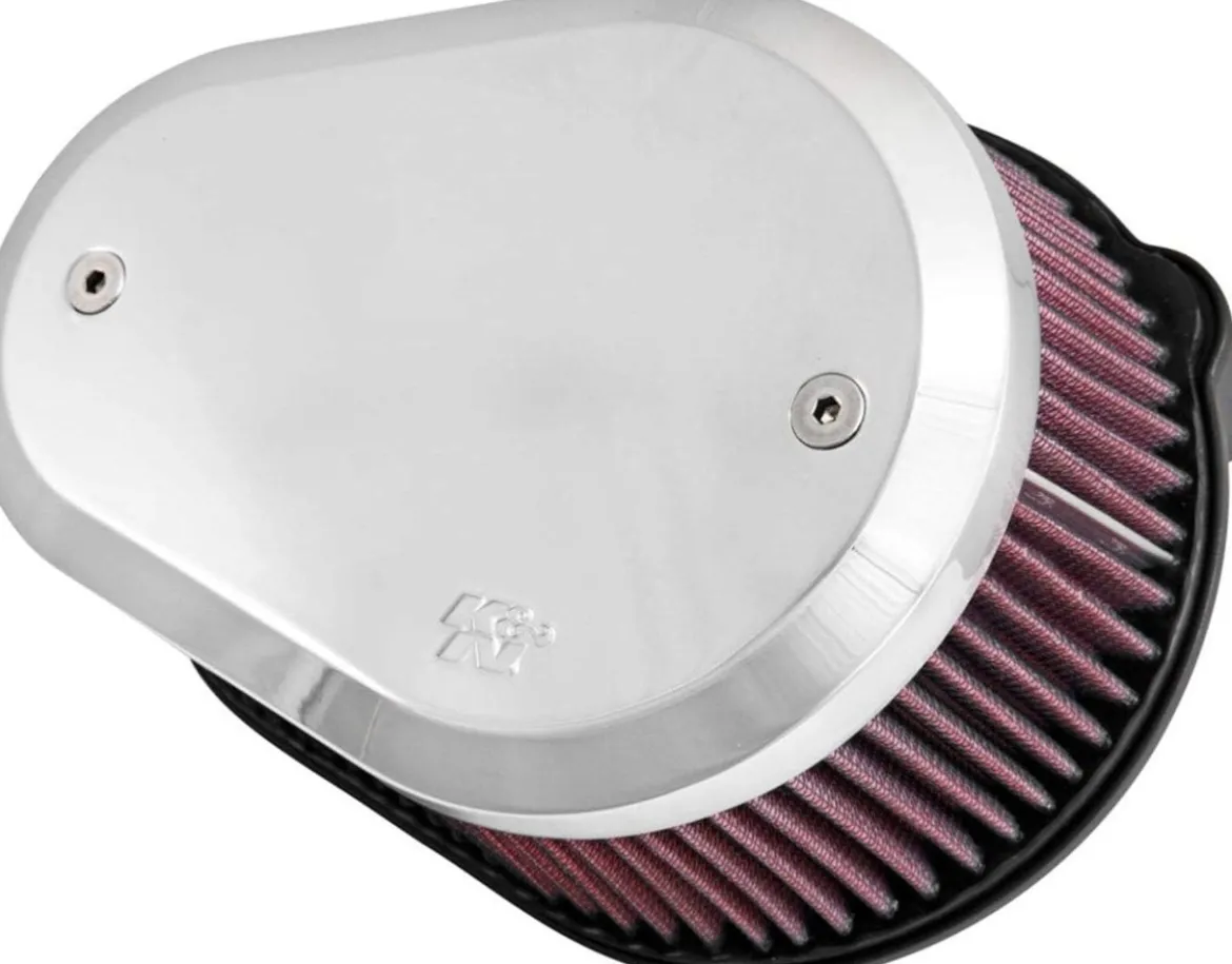 K&N Filters Intake System for Harley-Davidson - Chrome - Red (KNNRK-3947X)
