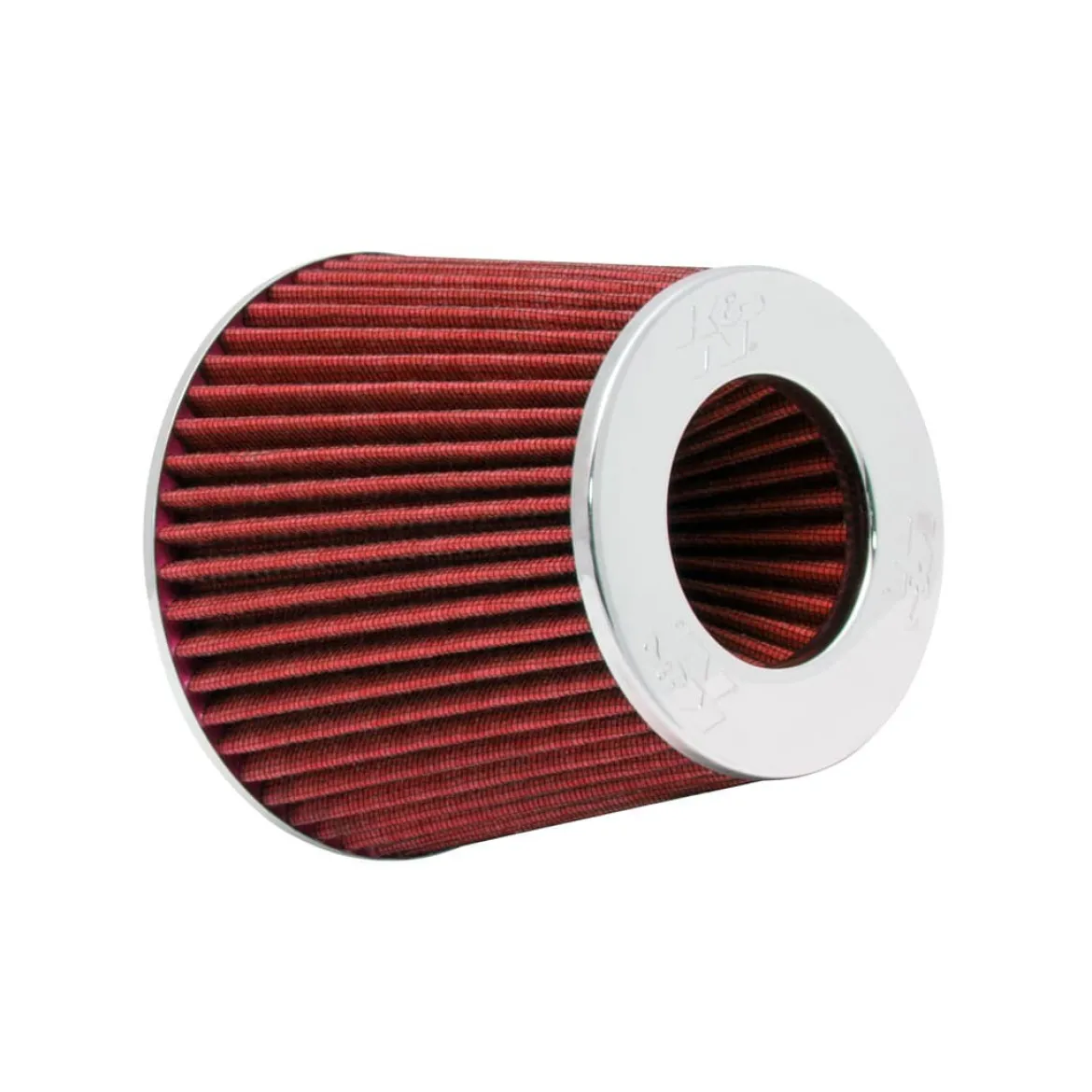 K&N Filters Inverted Filter - 6" OD B x 5" H W/ 4" x 3-1/2" x 3" D Flange - Chrome (KNNRG-1001RD)