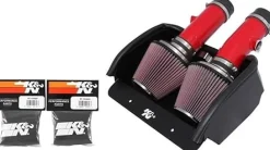 K&N Filters Typhoon Air Intake for Dodge Viper 8.4L V10 - Textured Red (KNN69-2527TTR)
