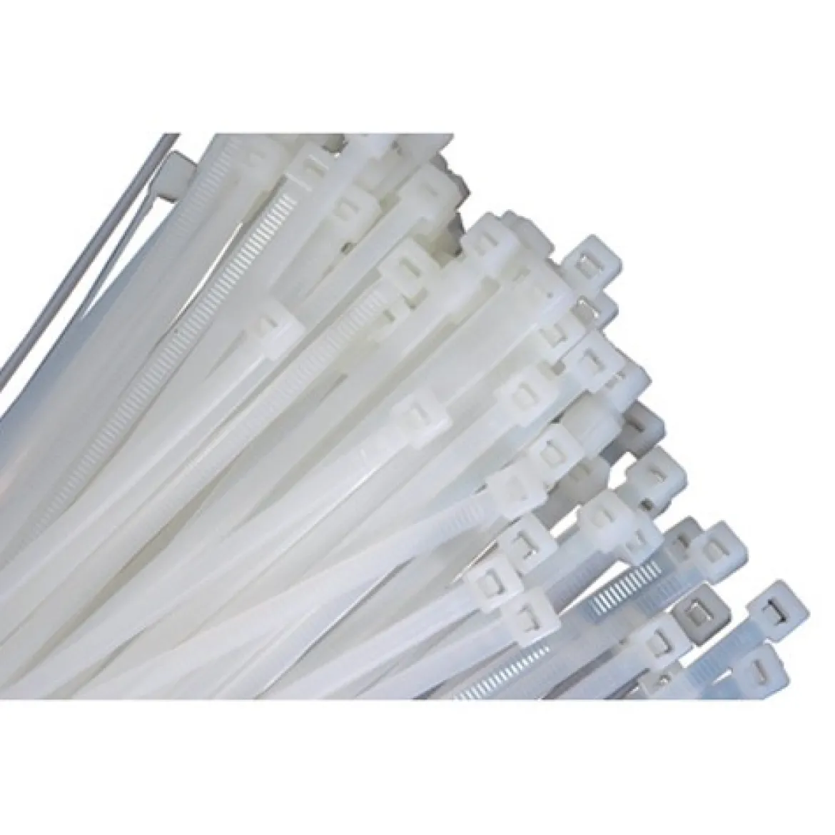K-Tool 7" Natural Nylon Cable Ties 50 lb Tensile Strength (76070)