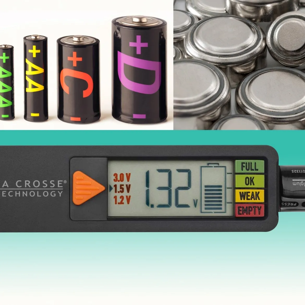 La Crosse Technology Battery Tester - Individually Wrapped (911-65557-INT)