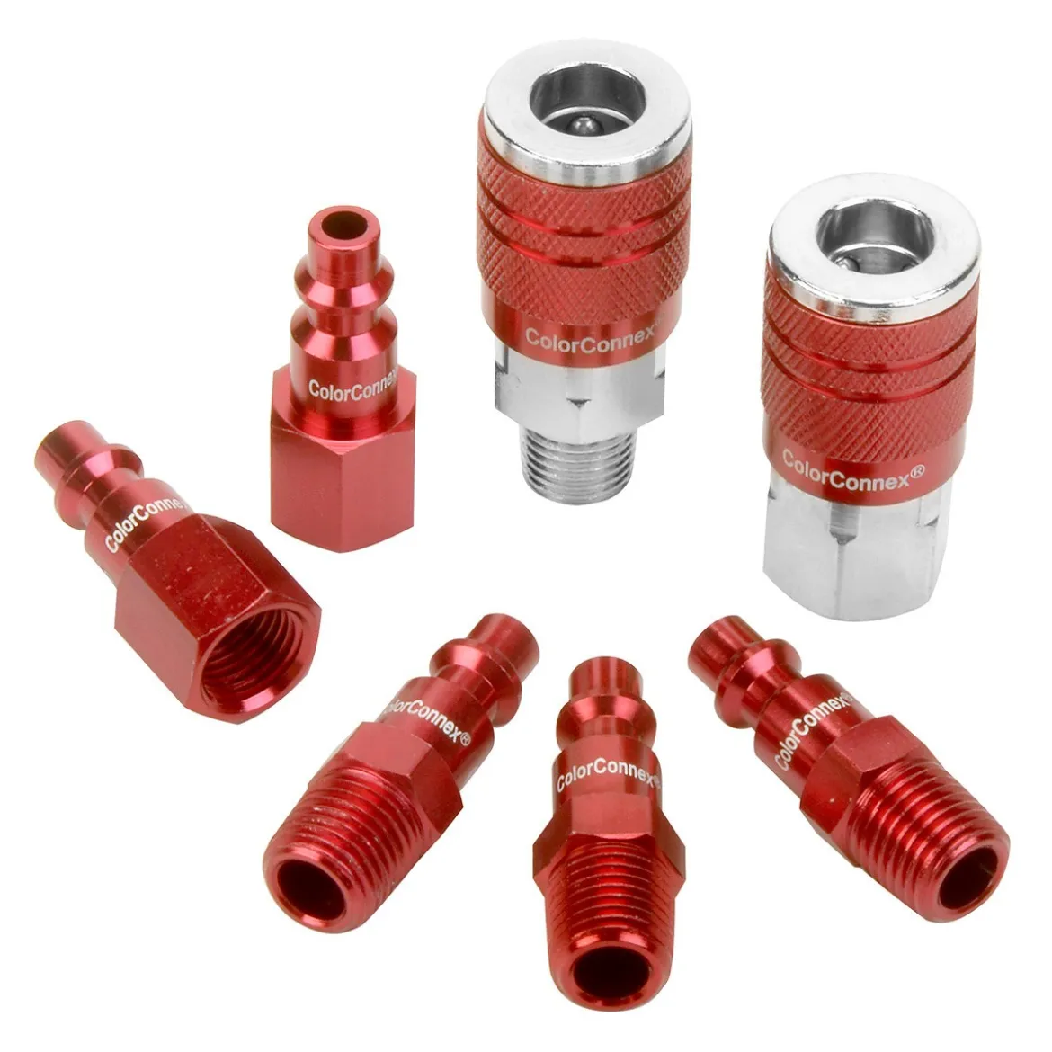 Legacy A73457D D 7Pc 1/4" Red Coupler & Plug