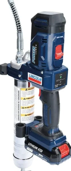 Lincoln 1888 PowerLuber 20V Li Ion 2 Speed Grease Gun Kit with 2 Batteries