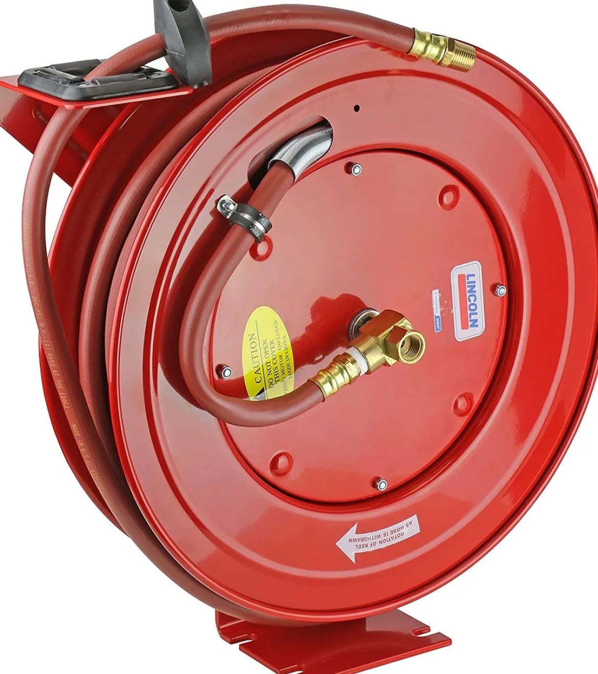 Lincoln Industrial 83754 Retractable Air Hose Reel 50' x 1/2"