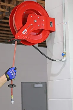 Lincoln Industrial 83754 Retractable Air Hose Reel 50' x 1/2