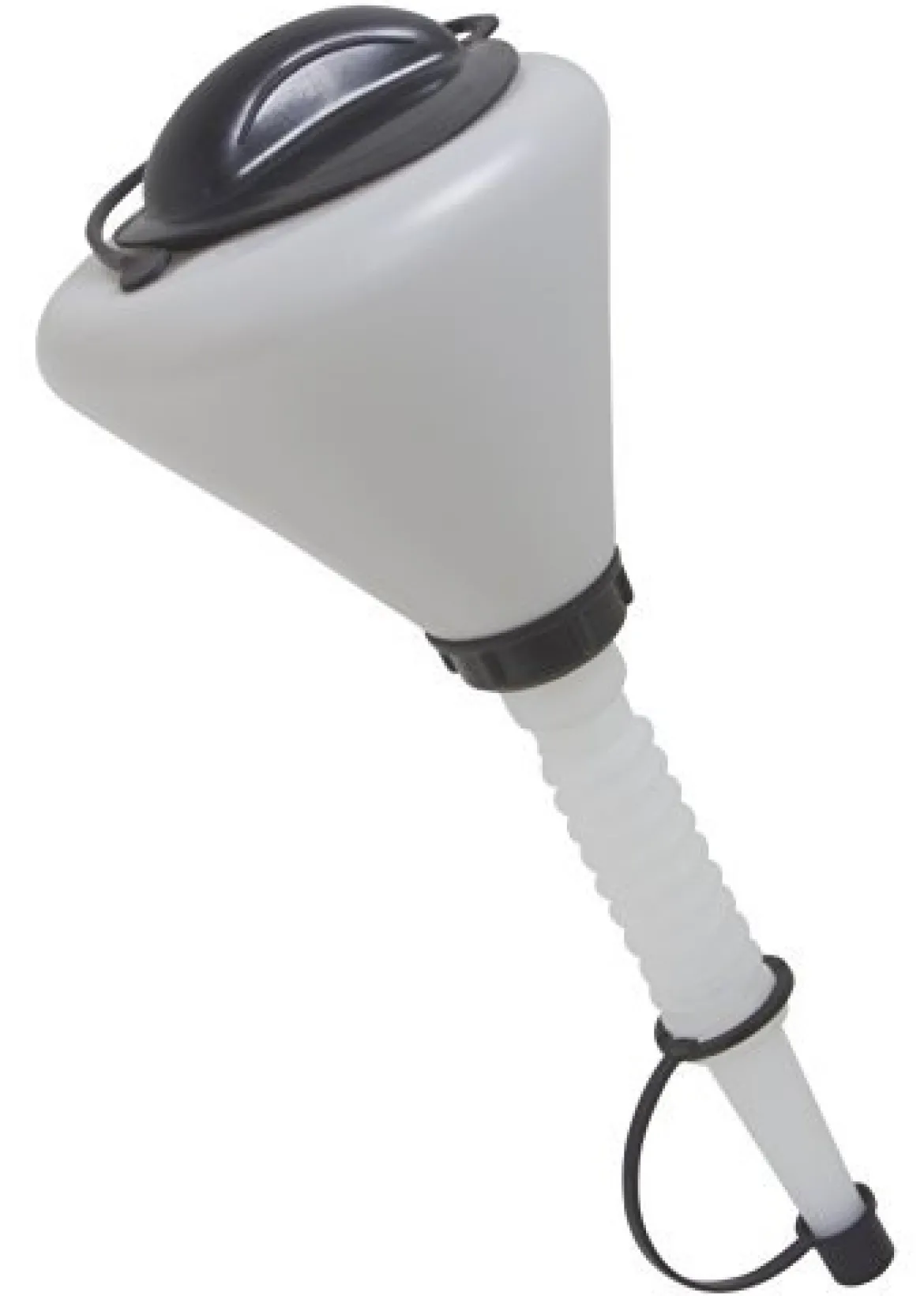 Lisle 19832 Plastic Funnel with Lid and Spout Cap - 1.6 Quart Capacity