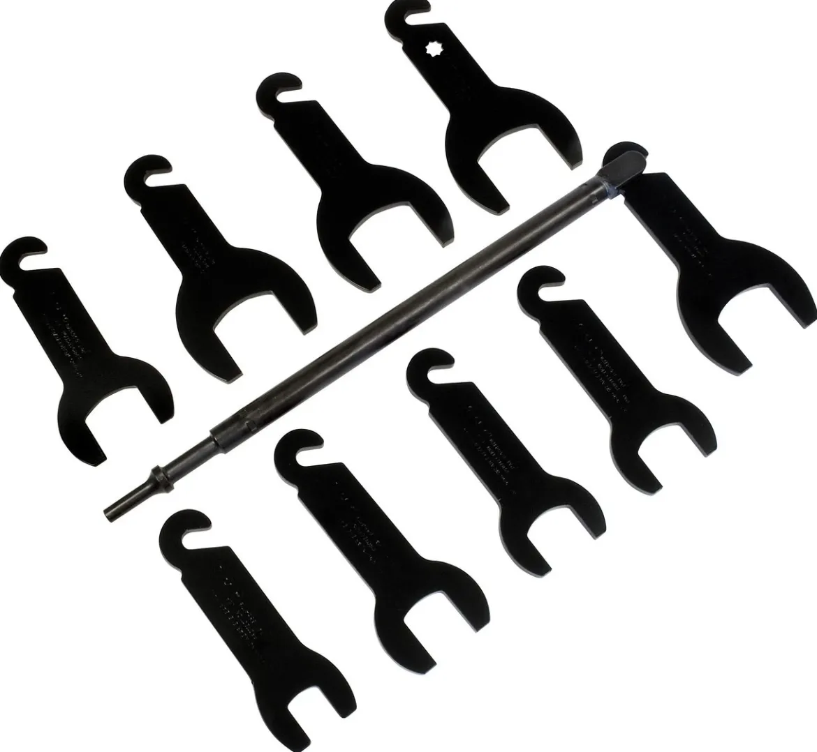 Lisle 10pc Pneumatic Fan Clutch Wrench Set (43350)
