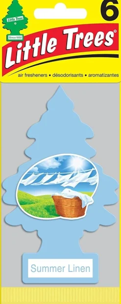 Little Trees Air Fresheners 6-Pack Summer Linen