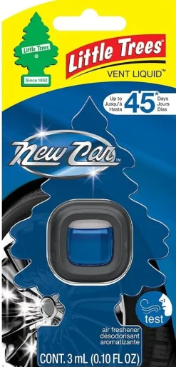Little Trees CTK-52633-24 Air Car Freshener Vent Liquid New Car Scent, 4-Pack