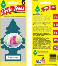 Little Trees U6P-60249 Air Car Freshener Traditional Rainshine, 6-Pack