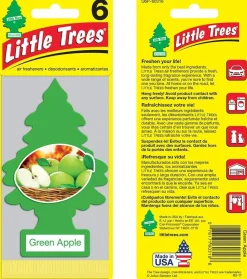 Little Trees U6P-60316 Air Car Freshener Traditional Green Apple, 6-Pack
