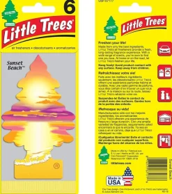 Little Trees U6P-67177 Air Car Freshener Traditional Sunset Beach, 6-Pack