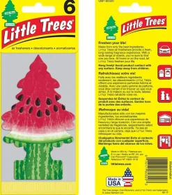 Little Trees U6P-60320 Air Car Freshener Traditional Watermelon, 6-Pack