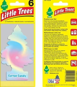 Little Trees U6P-60282 Air Car Freshener Traditional Cotton Candy, 6-Pack