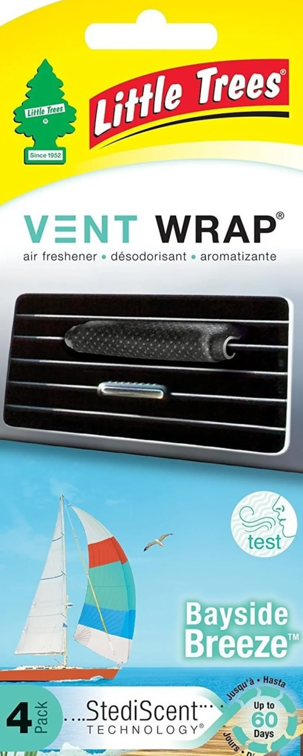 Little Trees Vent Wrap 4-Pack Bayside Breeze