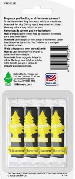 Little Trees Vent Wrap 4-Pack Vanillaroma