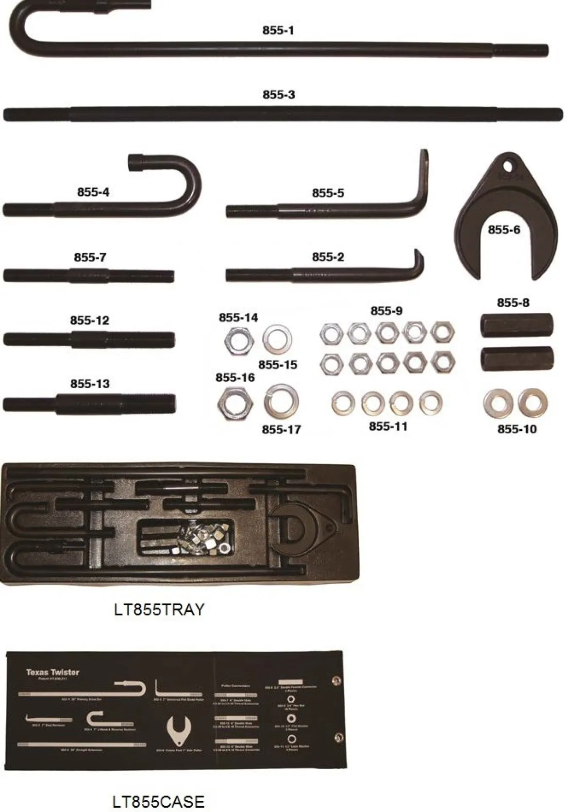 Lock Technology Texas Twister Pneuma. Slider Hammer Pulling Kit (855A)